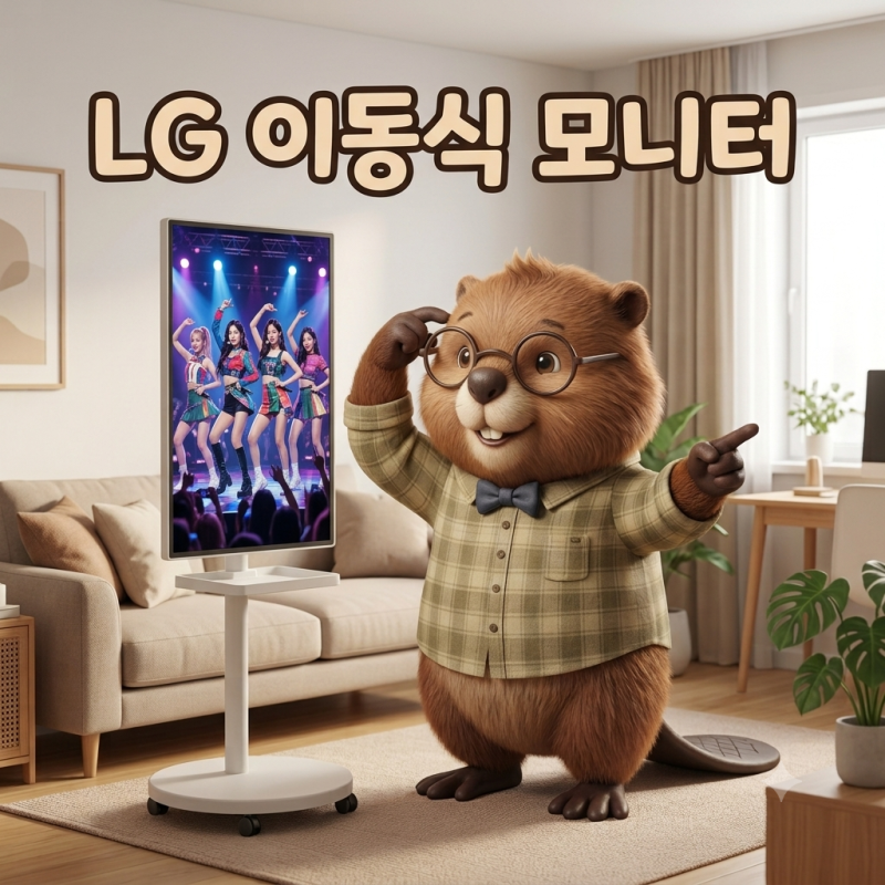 이동식 모니터! "LG 32인치 이동식 스마트TV 모니터 스탠드 세트" 솔직 장단점 & 비교 분석