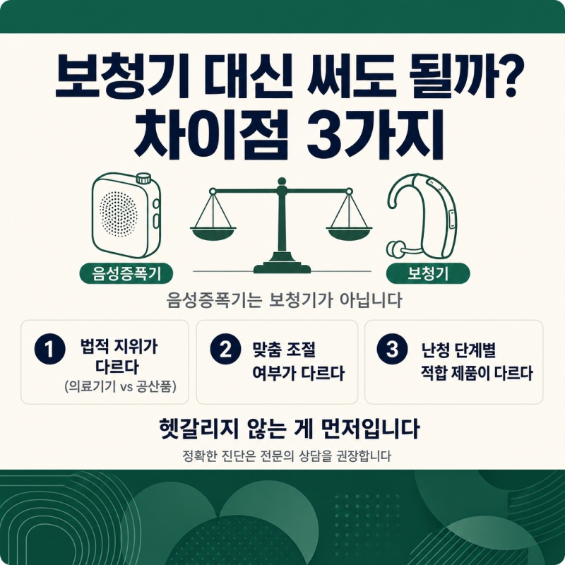블라우풍트 음성증폭기, 보청기 대신 써도 될까? 차이점 3가지