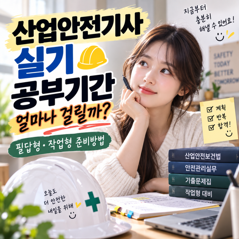 산업안전기사 실기 공부기간 얼마나 걸릴까? 필답형·작업형 준비방법