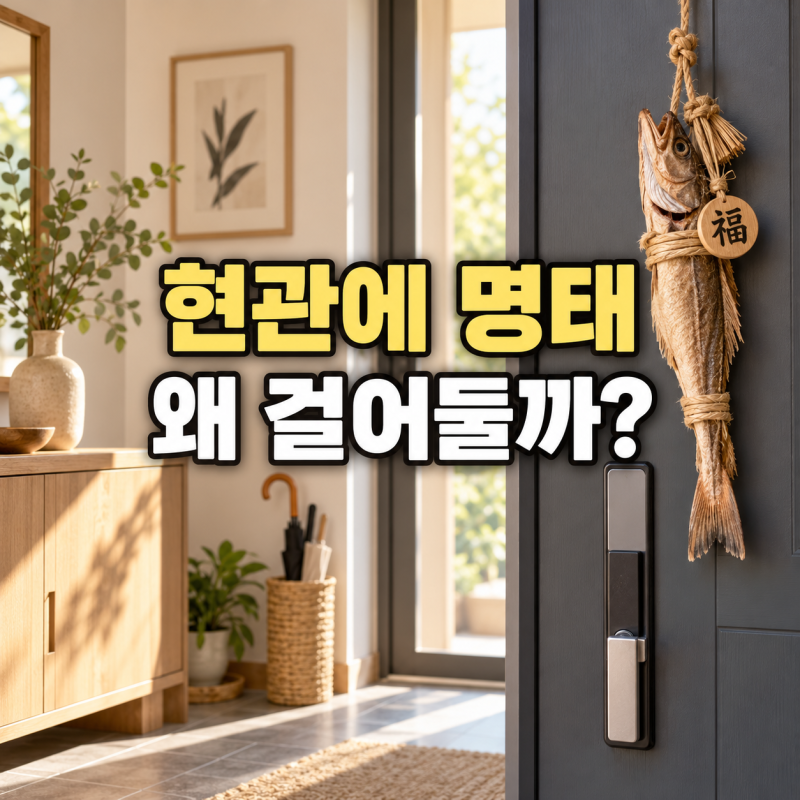 집안에 액땜 액막이 명태 선물 걸어둘까? 현관에 두는 이유