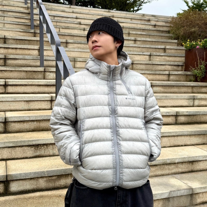 스노우피크 에어클라우드 10D 경량 구스 다운 패딩 자켓 코디 추천 및 상세 리뷰