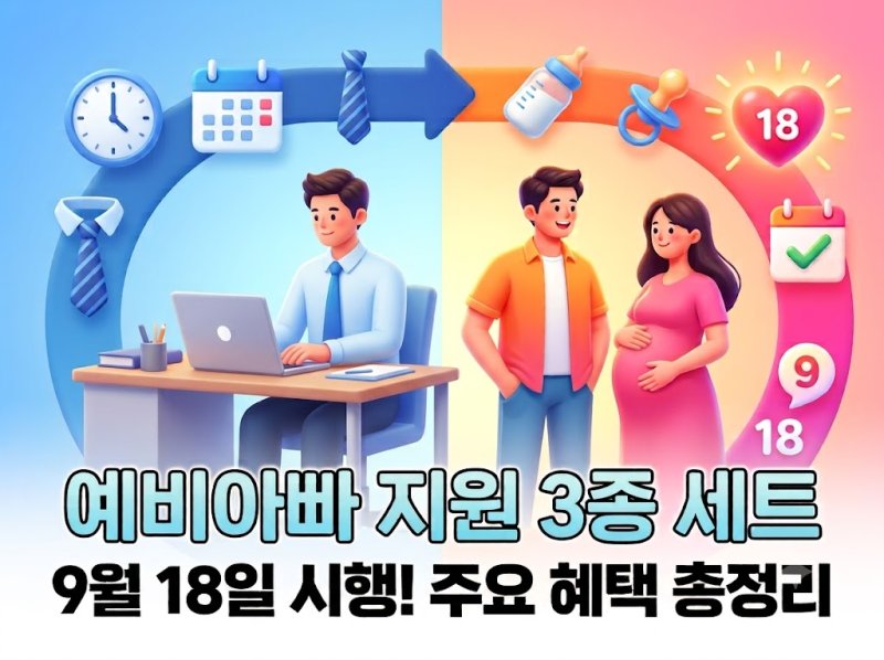 예비아빠 지원 3종 총정리: 남편 임신 중 육아휴직 배우자 출산휴가 조건