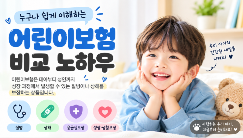 누구나 쉽게 이해할 수 있는 어린이보험 태아보험 비교 노하우
