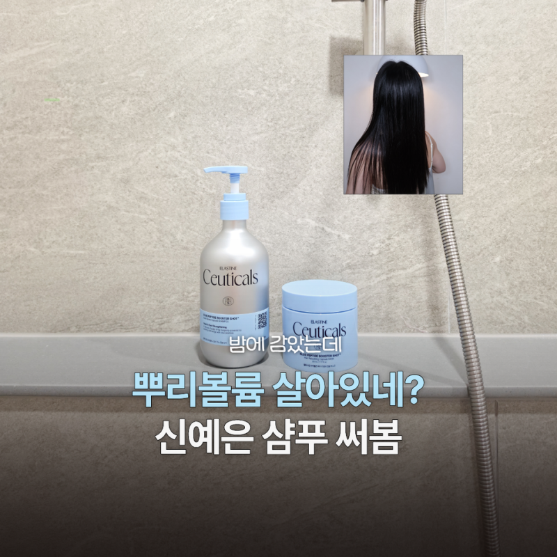 [광고] 올리브영 샴푸 엘라스틴 수티컬즈, 신예은 샴푸 블루 펩타이드 탄력케어 후기