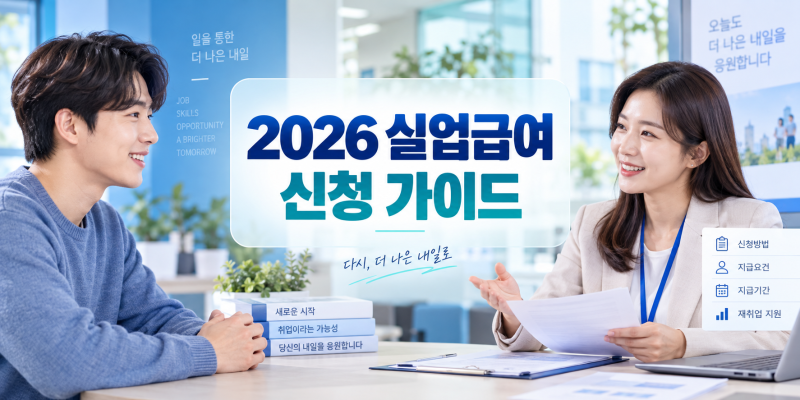 2026 실업급여 조건부터 금액 기간 신청방법까지 구직급여 완벽 가이드