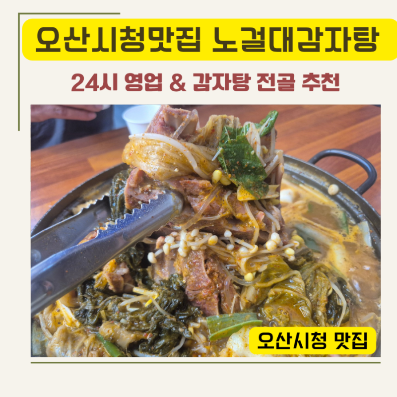 오산시청 맛집ㅣ노걸대감자탕