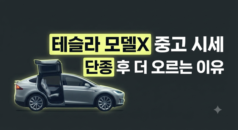 테슬라 모델X 단종 후 중고 시세 폭등? 연식별 가격과 가성비 구간 총정리