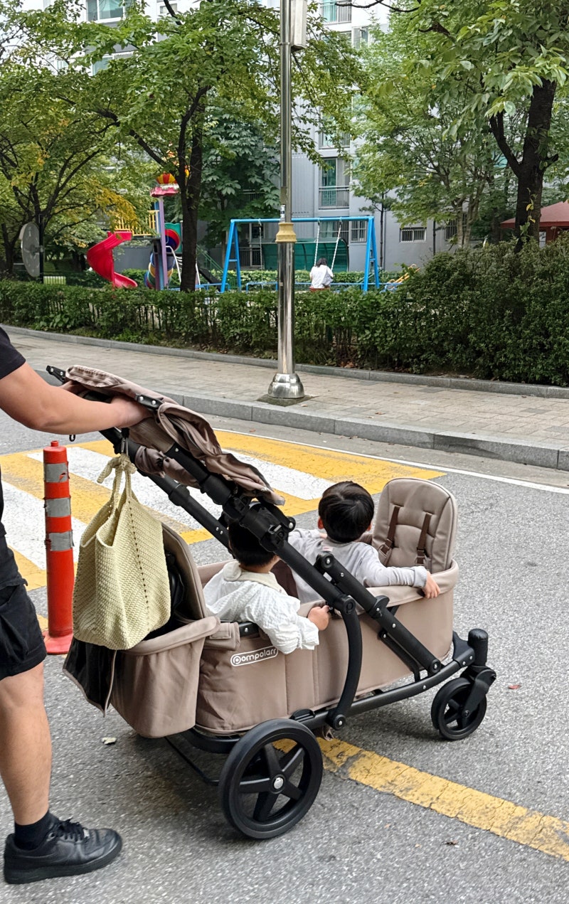 용인 동백 링크맘에서 폼포라 N2 접이식 유아용 웨건 구매한 솔직후기 + 사용후기까지! (할인....