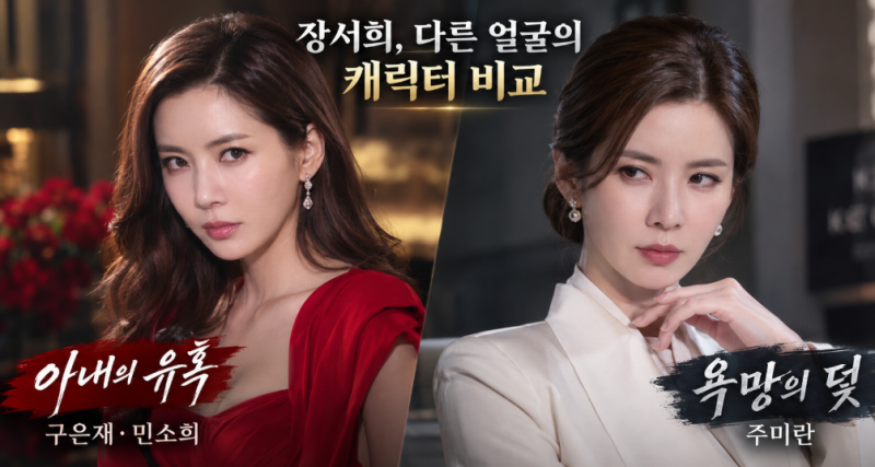 장서희, 아내의 유혹 민소희에서 욕망의 덫 주미란까지…악녀가 된 방식은 달랐다