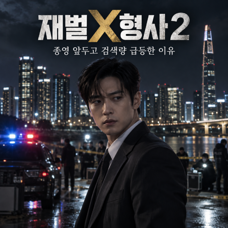 ‘재벌X형사2’ 김지훈 피범벅 등장?! 종영 앞두고 검색량 급등한 이유
