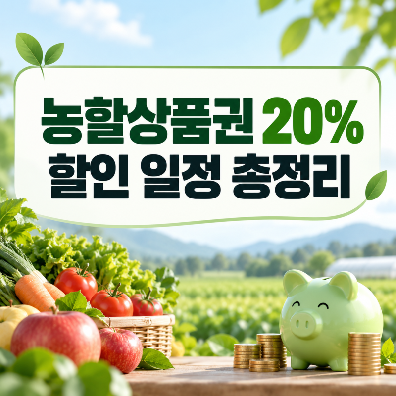 농할상품권 20% 할인 혜택 구매 일정과 지역별 이용법 총정리