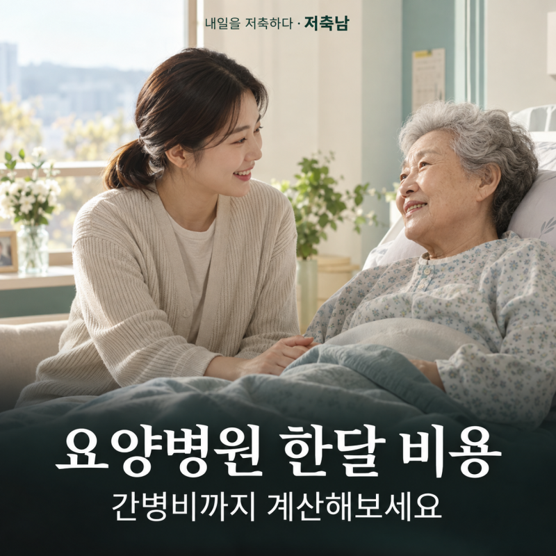 요양병원 한달 비용 얼마나 들까? 요양원과 간병비까지 나눠보세요