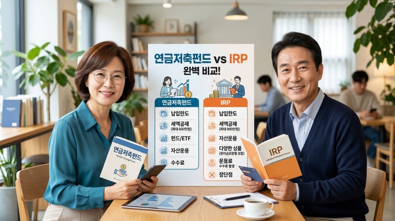 “둘 다 연금계좌 아닌가요?” IRP와 연금저축펀드의 차이 한눈에 비교