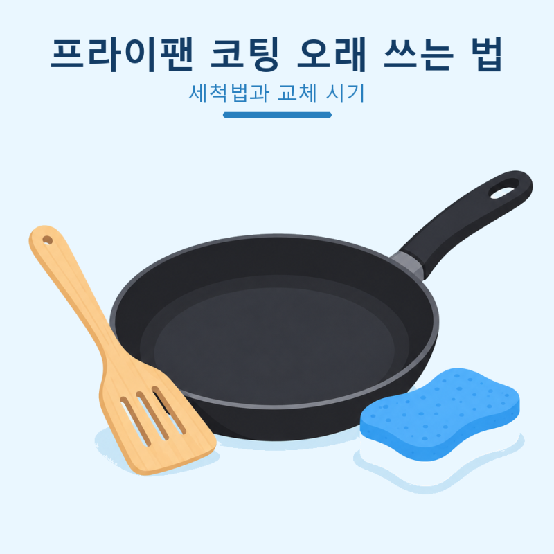 프라이팬 코팅 수명 늘리는 세척법과 교체 주기 직접 써보며 느낀 점
