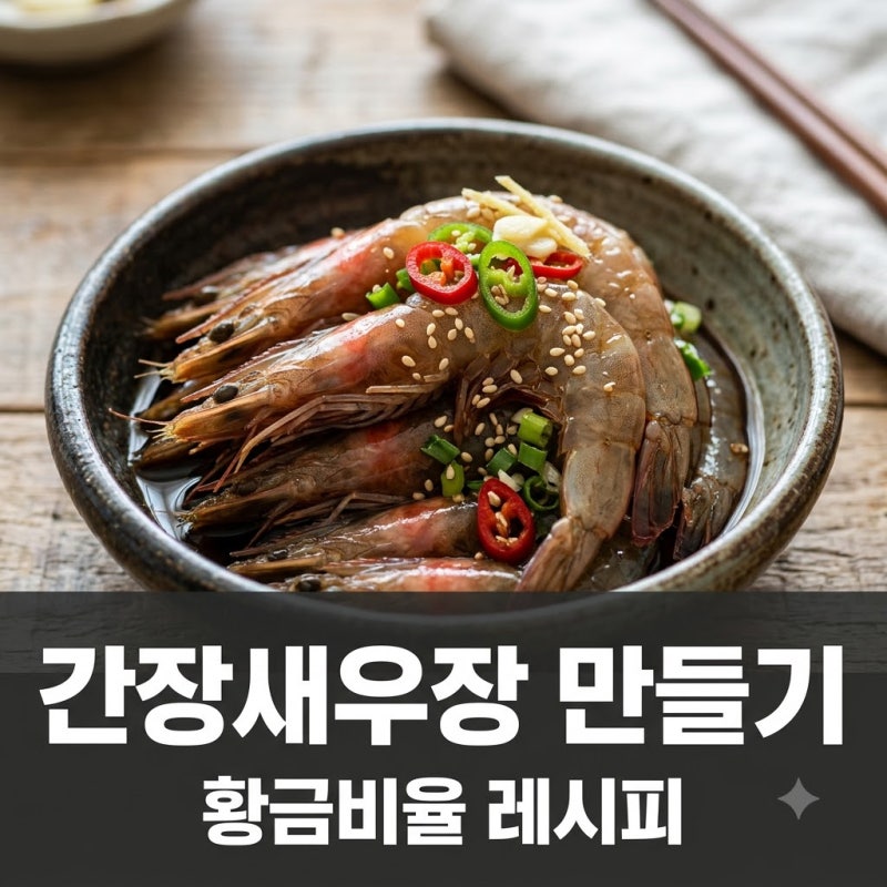 간장새우장 만들기 황금비율 양념과 비린내 없는 손질법 총정리