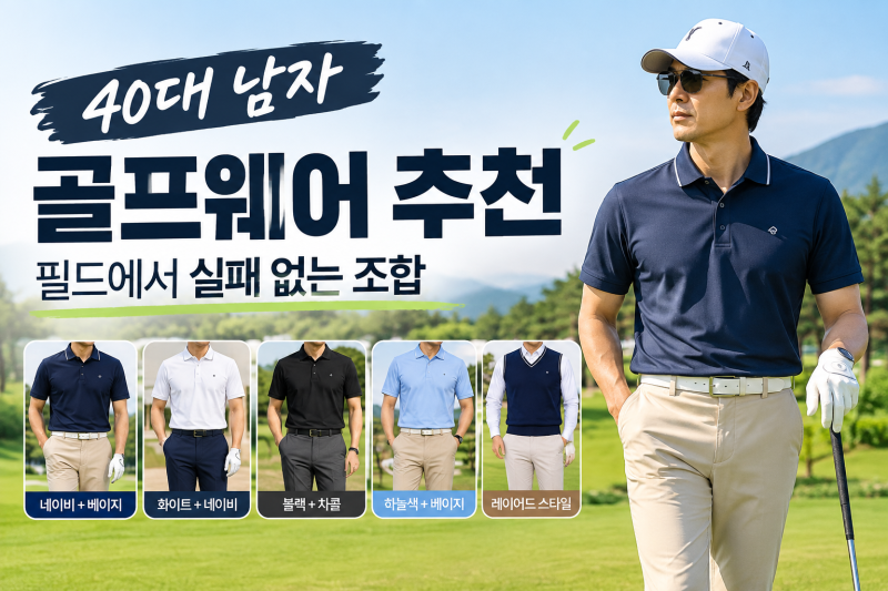 40대 남자 골프웨어 추천 이렇게만 입으세요!