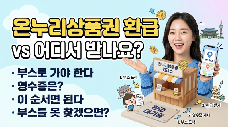 장 다봤는데 온누리상품권 환급 어디서 받나요?