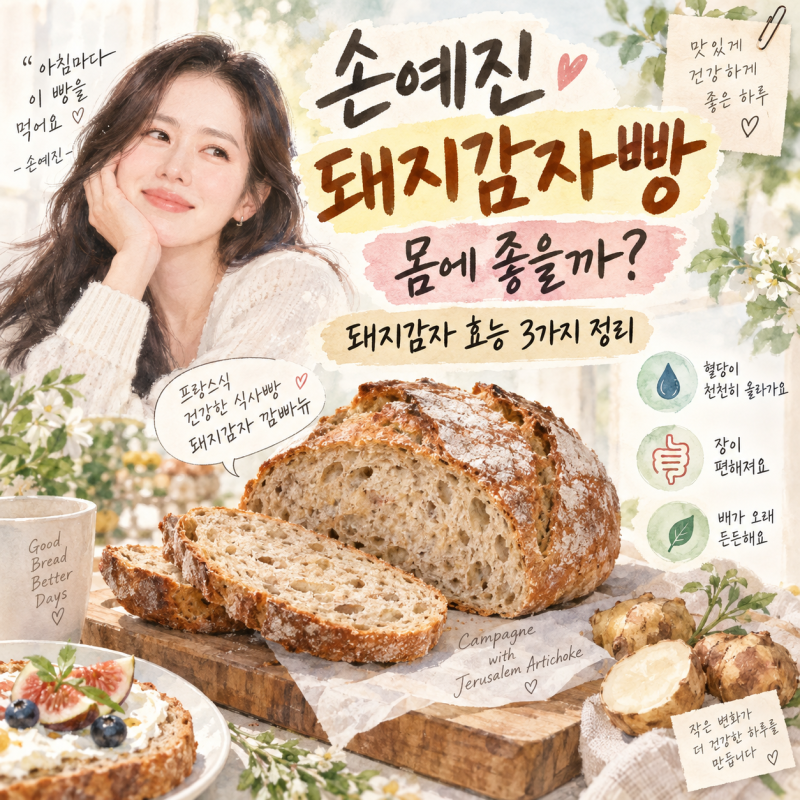 손예진 돼지감자빵 몸에 좋을까?, 돼지감자 효능 3가지 정리