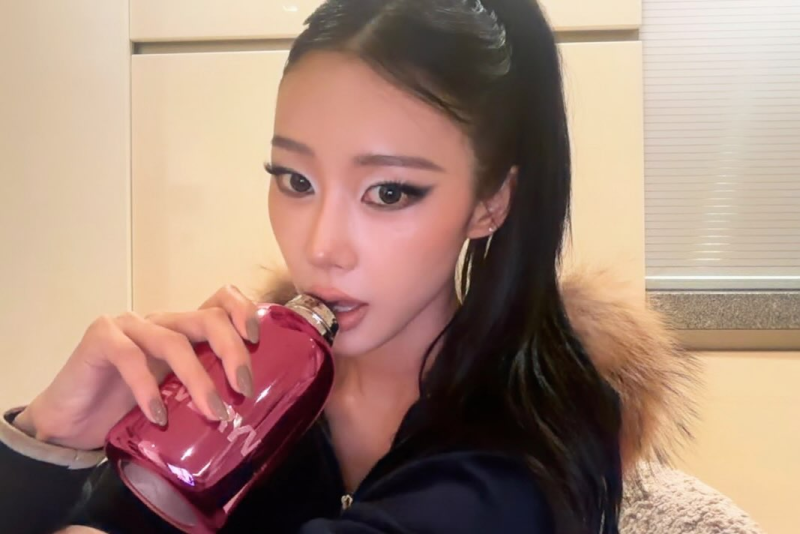 스모키 메이크업에 벨벳 후드라니.. 에스파 지젤 인스타 속 홈캠 감성 착장 모음