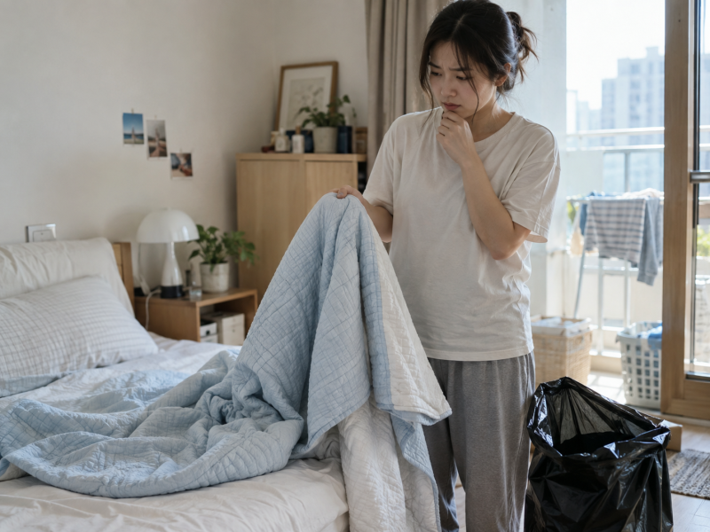 “종량제에 그냥 넣는다고?” 여름이불 버리는 방법 정리