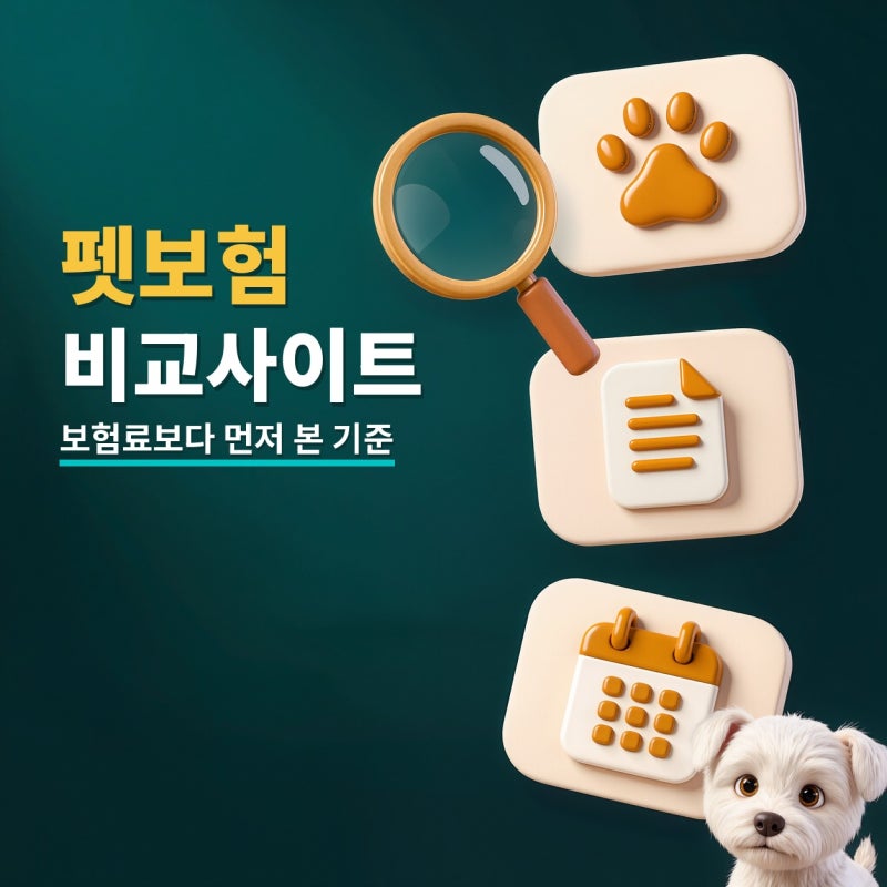 펫보험비교사이트 알아볼 때 보험료보다 먼저 본 기준