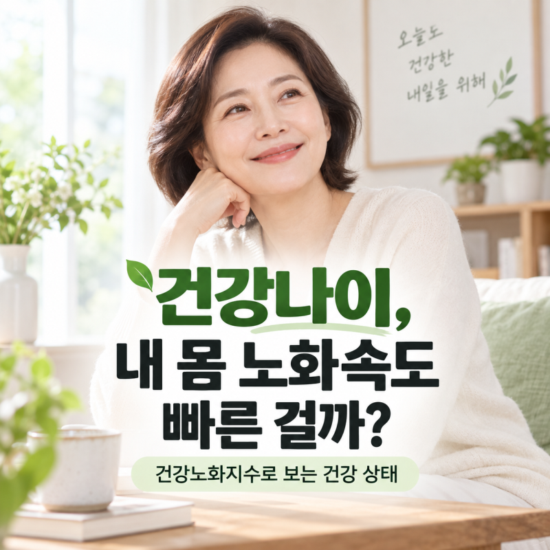 건강나이, 내 몸 노화속도 빠른 걸까?｜건강노화지수로 보는 건강 상태