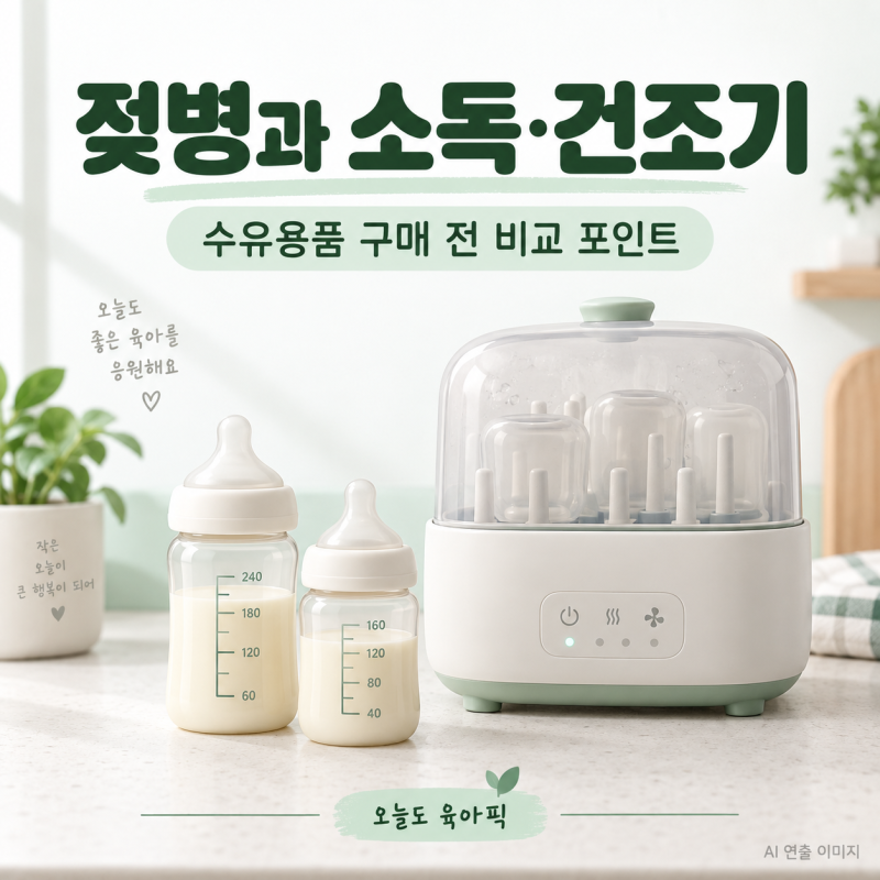 신생아 수유용품 추천｜닥터브라운 젖병·에디슨 소독건조기, 구매 전 확인할 장단점