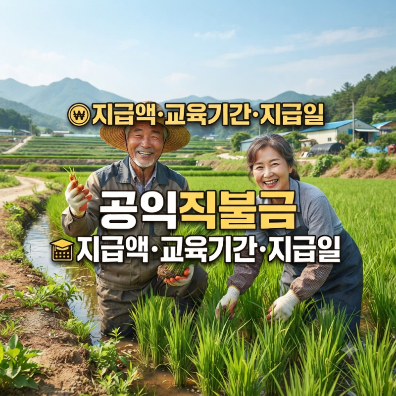 2026 공익직불금 지급일 총정리｜소농직불금 130만 원·교육기간·대상