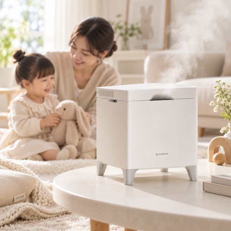 아기 가습기 케어팟 X50V 매일 세척이 부담됐다면 볼 이유