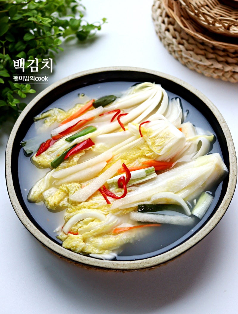 백김치 담그는 방법 가을 배추 물김치 담그는법 담그기