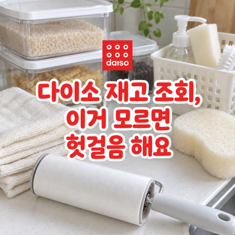 다이소 재고 조회, 이거 모르면 헛걸음해요