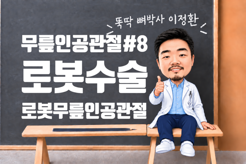 무릎관절염#8. 로봇 무릎 인공관절, 일반 수술과 뭐가 다를까요?