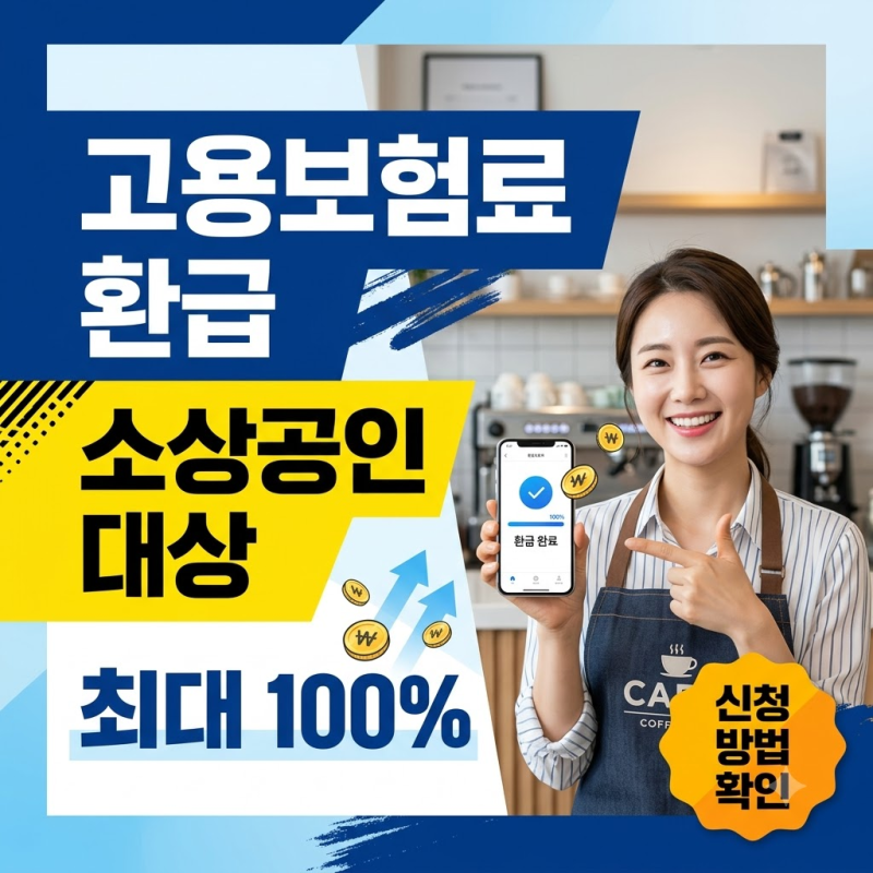소상공인 고용보험료 최대 100% 환급 챙기는 법