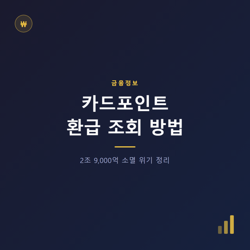 [금융 정보] "나도 모르게 사라지는 내 돈? 2조 원대 카드 포인트, 안 찾아가면 소멸됩니다"