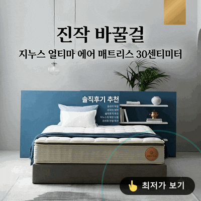 "진작 바꿀걸" 지누스 얼티마 에어 매트리스 30cm | 솔직후기 추천