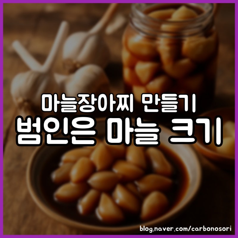 마늘장아찌 만들기, 아린맛 빼는 비결은 선절임 순서였습니다