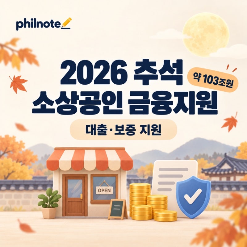 2026 추석 소상공인 금융지원｜대출·보증 지원대상·기간·한도 정리