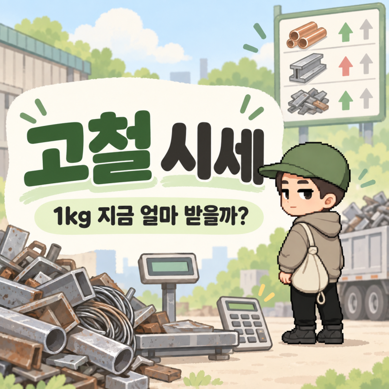 “고철 1kg 지금 얼마 받을까?” 오늘 고철 시세와 매입 가격