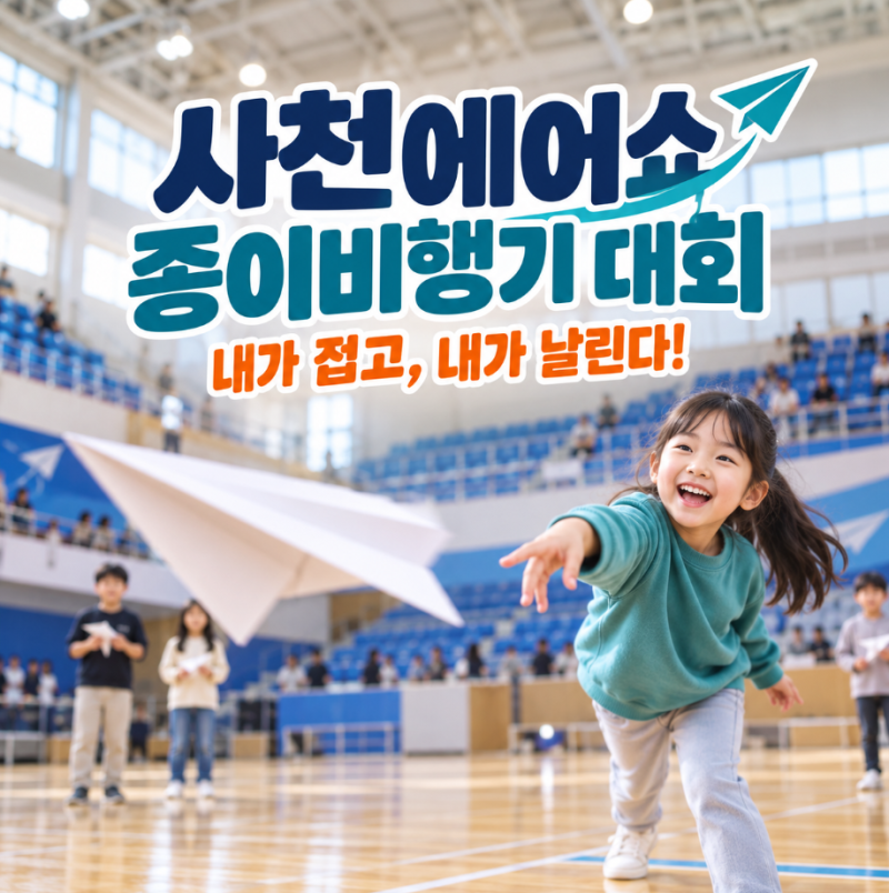 2026 사천에어쇼 종이비행기 대회 달라진 경기규칙과 참가신청