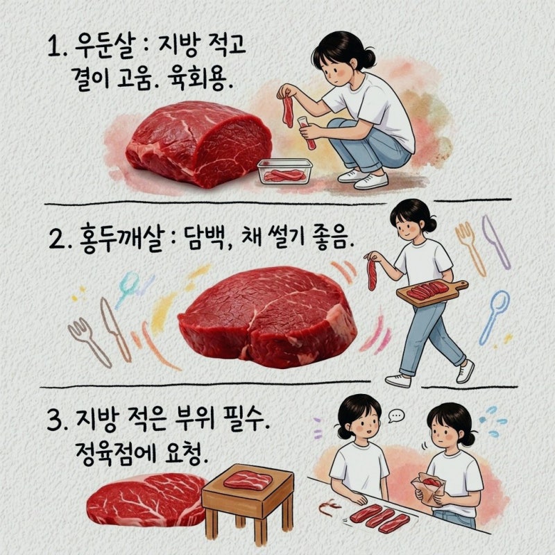 상온에 잠깐만 둬도 상함 육회 부위 손질 양념 보관법 고르는법 먹는법 상한거 신선도 밑간 ....