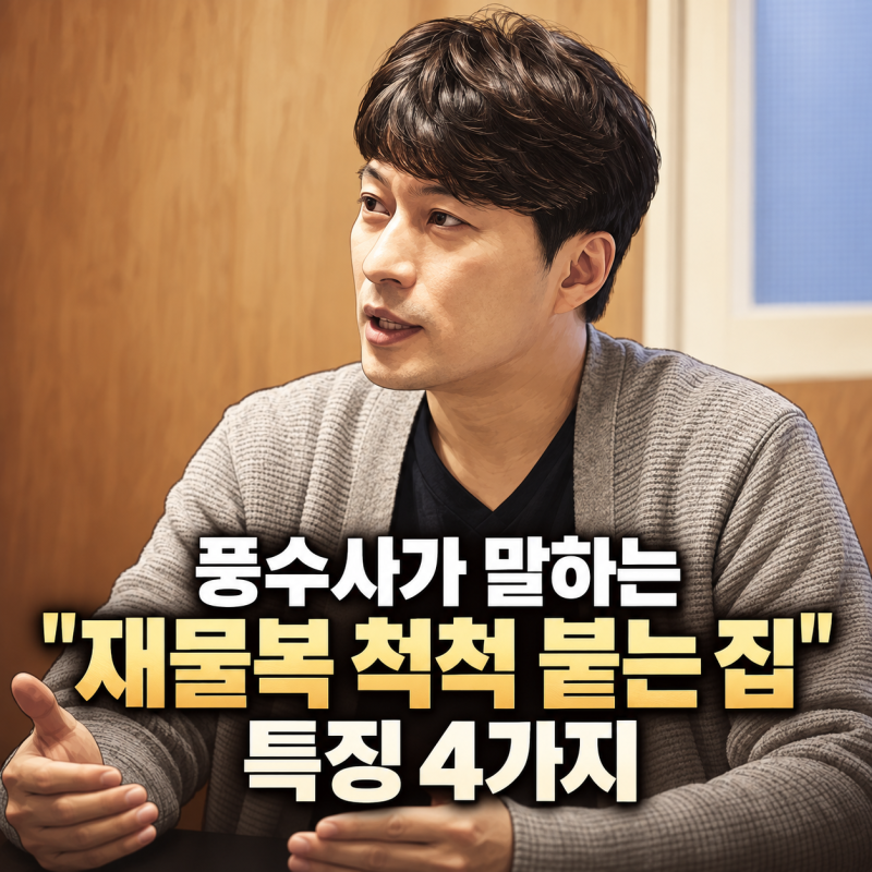 "집이 돈을 부른다고?" 역술가 박성준이 말하는 풍수지리 인테리어 4가지