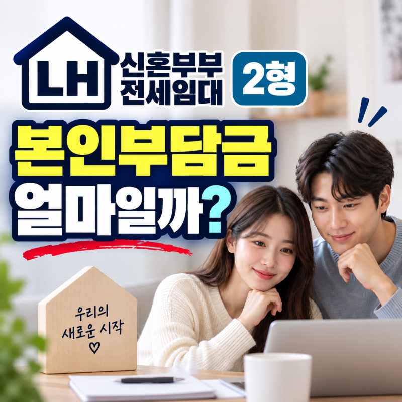 LH 신혼부부 전세임대 2형 본인부담금 얼마일까?｜3억 전셋집 계약하면 어떻게 계산할까