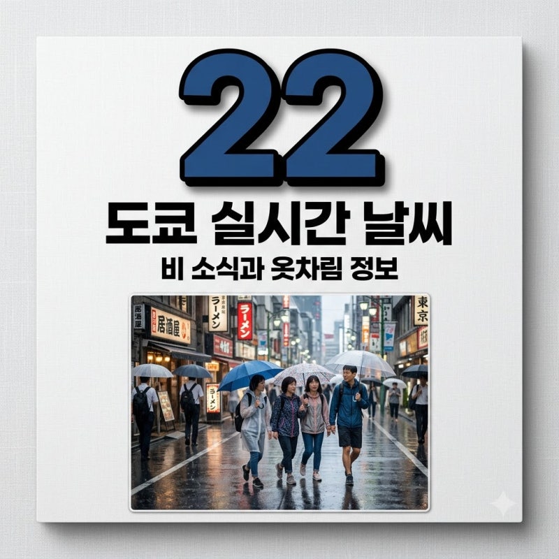 도쿄 날씨 실시간 예보 및 9월 여행 옷차림 필수 준비물 정리
