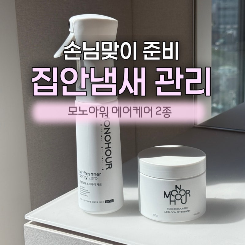 모노아워 무향탈취제 고체탈취제 후기 | 집안 냄새 관리 알러젠프리 제품