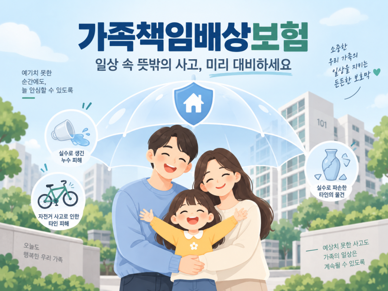 가족책임배상보험이란? 누수·자전거 사고·자녀 사고까지 알아보기
