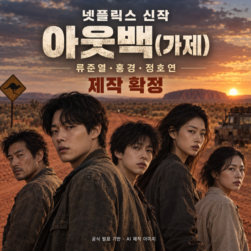 넷플릭스 아웃백 제작 확정｜류준열·홍경·정호연 출연진·원작 정리