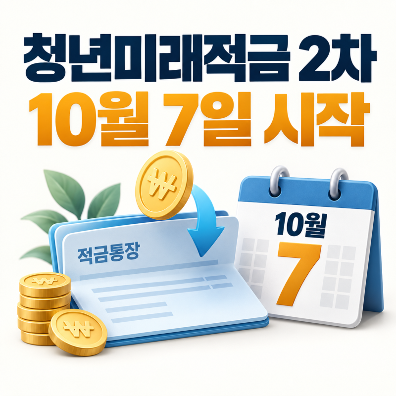 청년미래적금 2차 신청기간 언제? 소득 조건·갈아타기 방법