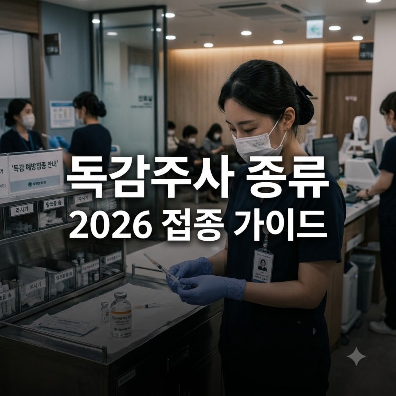 독감주사 종류 차이와 2026 무료접종 일정! 플루아드 에플루엘다 가이드