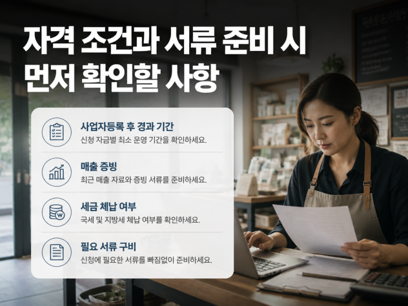 서울 신용보증기금 신청 전에 확인해야 할 자격 기준