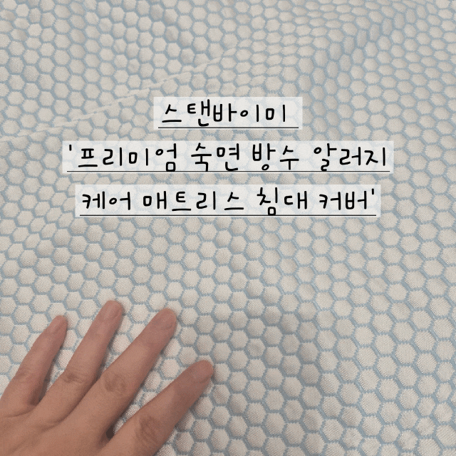 매트리스커버 '스탠바이미 프리미엄 방수 알러지 케어' 사용후기, 숙면을 위한 침대관리